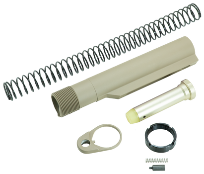 Timber Creek Outdoors ARBTKFDE Buffer Tube Kit  Flat Dark Earth AR-15/AR Style                                                                                                                          