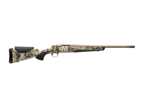 Browning 036139218 X-Bolt 2 Speed SPR Full Size 308 Win 4+1 18" Smoked Bronze Cerakote Fluted Threaded Barrel, Smoked Bronze Cerakote Steel Drilled & Tapped Receiver, Kryptek Obskura Transitional Camo