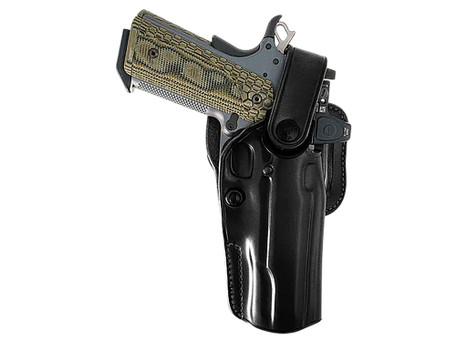 Galco APO224RB APO Strongside/Crossdraw OWB Black Steerhide Fits Glock 17 Gen1-5 Belt Holster Right Hand