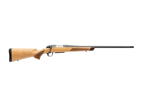 Browning 035849282 AB3 Pro Hunter Deluxe Full Size 6.5 Creedmoor 5+1 22" Matte Blued Spiral Fluted Threaded Barrel, Matte Blued Steel Drilled & Tapped Receiver, Maple Fixed Stock