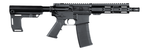 Andro Corp Industries 5568CBMPS ACI-15 CQB 5.56 NATO 30+1 8" Black Nitride Threaded Barrel, Black Anodized Aluminum Receiver w/Picatinny Rail, M-LOK Handguard, Black Polymer SBA3 Pistol Brace, A2 Grip