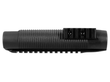 Aim Sports MFE500 Shotgun Polymer Body with Aluminum Side Rails & Black Finish for Mossberg 500