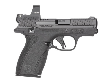 Smith & Wesson 14787 Bodyguard 2.0 w/Optic Micro-Compact 380 ACP 10+1 2.75" Black Armornite Barrel, Black Armornite Stainless Steel Serrated w/Viridian RFX1 Green Dot Slide, Black Polymer Frame, Textu