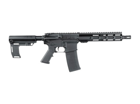 Andro Corp Industries 30010HBMPS ACI-15 Halo 300 Blackout 30+1 10" Black Nitride Threaded Barrel, Black Anodized Aluminum Receiver w/Picatinny Rail, M-LOK Handguard, Black Polymer SBA3 Pistol Brace, A