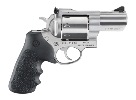 Ruger  Super Redhawk  357 Mag/38 Special 8 Shot 2.50" Stainless Cylinder, Satin Stainless Steel Barrel & Frame, Hogue Tamer Monogrip Grip, Transfer Bar Safety, Exposed Hammer                          