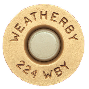 Weatherby BRASS224   224 Wthby Mag Rifle Brass 20 Per Box                                                                                                                                               