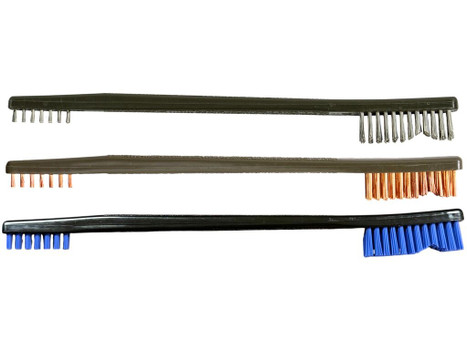 PROSHOT AP-3PK NYLON/BRONZE/SS AP UTIL BRUSH 3PK