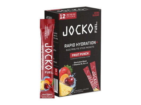 JOCKO 29281 RAPID HYDRATION POWDER FRUIT PNCH 12PK