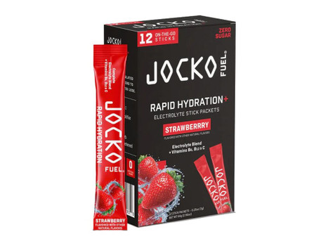 JOCKO 29283 RAPID HYDRATION POWDER STRAWBERRY 12PK