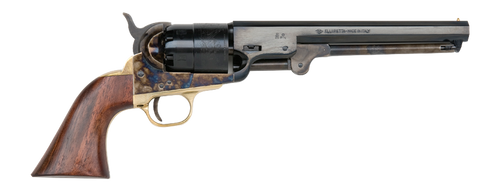 Traditions FR18512 1851 Navy 44 Cal 6 Shot Musket 7.50" Blued Octagon Barrel, Blued Cylinder, Color Case Hardened Steel Frame, Walnut Grip                                                              