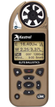 KestrelMeters 0857ALTAN 5700 Elite Weather Meter Tan AA Link Connectivity Applied Ballistics                                                                                                            