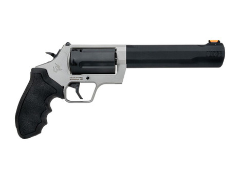Taurus 2-JUDGE65 Judge 45 Long Colt/410 Gauge 5 Shot 6.50" Stainless Steel Barrel & Frame, Black Stainless Steel Cylinder, Black Rubber Grip, Transfer Bar Safety