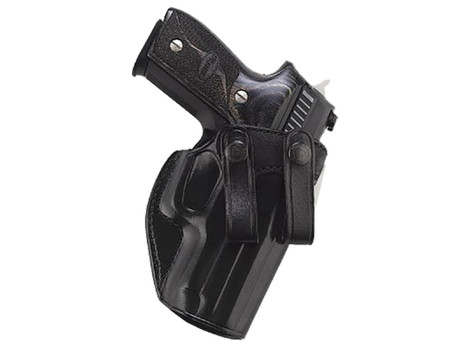 Galco SUM226B Summer Comfort IWB Black Leather Compatible w/ Glock 19X/19 Gen1-5/23 Gen2-5 Belt Loop Mount Right Hand