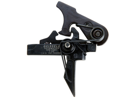 Geissele Automatics 05166 SD 3 Gun Flat Trigger with 4.50-5.50 lbs Draw Weight & Black Oxide Finish for AR-15/AR-10