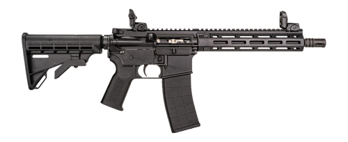 Tippmann Arms A101151 M4-22 Pro SBR 22 LR 25+1 11" Black Parkerized Threaded Barrel, Matte Black Aluminum Receiver w/Picatinny Rail, M-LOK Handguard, Black Adjustable Polymer Stock, Black Gen2 Grip   