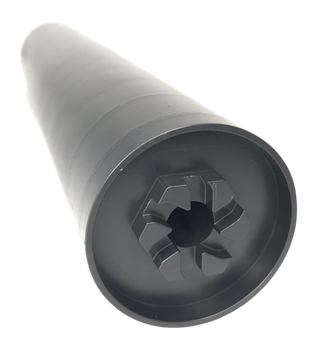 Fuqua Precision Machining DACH30SSBLK Dirty Dachshund 30Cal 1.60" Black 17-4 Stainless Steel 1.375"x24                                                                                                  