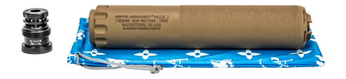 Griffin Armament GAREC7FDEAM-W 7 RECCE 7.62mm 1.50" Flat Dark Earth Stainless Steel                                                                                                                     