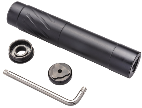 Banish(Silencer Central) 100000111324 Banish 46-V2 .460 cal 1.59" Black Titanium/Stainless Steel 5/8"x24                                                                                                