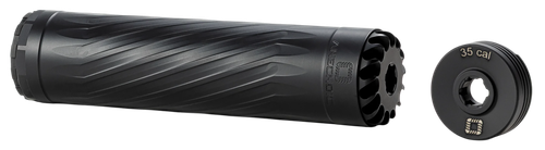 Anechoic X35B Anechox 35  35Cal/338Lapua/338/35Magnums Black Stainless Steel/Titanium 1 3/8"x24 w/ 1/2"x28 DTA                                                                                          