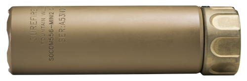 SureFire SOCOM556MINI2DE SOCOM556-MINI2  5.56x45mm NATO 1.50" Diameter Dark Earth Aluminum/Stainless Steel                                                                                              