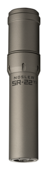 Nosler 90628 SR-22TI  22 Cal 1.74"D Gray Finish Made of Titanium with 1/2" 28 tpi Thread Pattern                                                                                                        