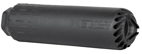 Huxwrx 2748 FLOW 762 TI  30 Cal (7.62mm), 6.70" Long 1.80" Diameter, Black Titanium, 5/8"-24 tpi DT Mount                                                                                               