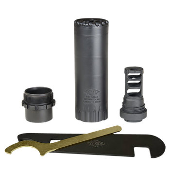 Yankee Hill 2180MB28 Turbo K RB 5.56x45mm NATO, 4.90" L, Black Stainless Steel, Phantom QD Adapter, 1/2"-28 tpi Muzzle Brake                                                                            