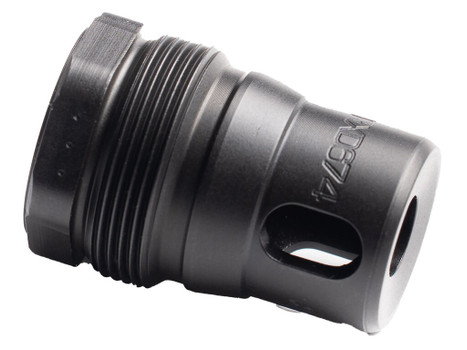Dead Air RXD674 XRF Xeno Rimfire Muzzle Brake Black Nitride 17-4PH Stainless Steel 1/2"x28 Threads 1.16" OAL 0.81" Diameter