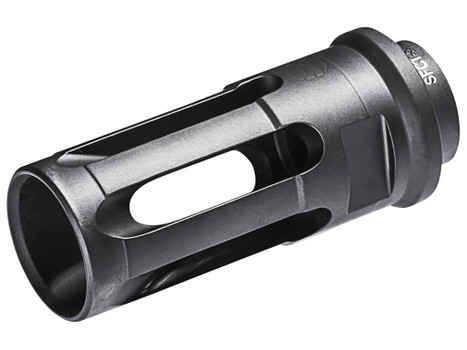 SureFire SFCT5561228 Closed-Tine Flash Hider Black DLC Stainless Steel with 1/2"-28 tpi Threads & 2.30" OAL for 5.56x45mm NATO AR-15