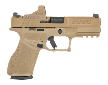 Springfield Armory EC9409FUPAC Echelon 4.0FC 9mm Luger 18+1 4" Black Melonite Barrel, FDE Cerakote Steel Optic Ready/Serrated Slide & Polymer Frame w/Picatinny Rail, Adaptive Texture Grip             