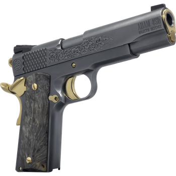 Dickinson LLC DKSN45TBP Adam 1911 Titan Full Size 45 ACP 8+1 5" Black Barrel, Steel B Serrations Slide, Steel Frame w/Beavertail                                                                        