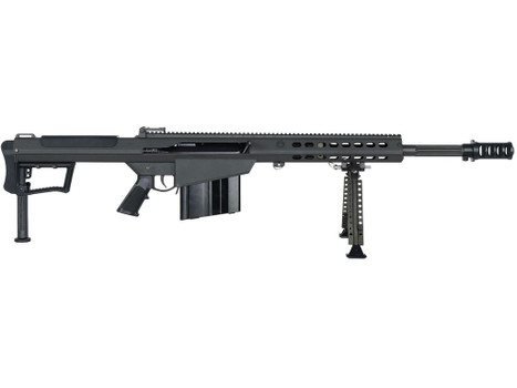 Barrett 20183 M107A1 50 BMG 10+1 20" Fluted Barrel, Picatinny Rail Receiver, M-LOK Handguard, QD BiPod Forend, Black Polymer Grip