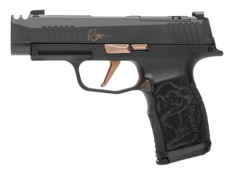 Sig Sauer 365XL9ROSE P365XL Rose Kit Micro-Compact 9mm Luger 12+1 3.10" Black Nitron Stainless Steel Integrated Compensator/Optic Ready/Serrated Slide, Black w/Rose Gold Accents Frame w/Accessory Rail