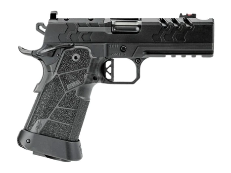 Kimber Mfg, Inc 3500105 2K11 Pro Comp Full Size Frame 9mm Luger 19+1 5" Compensated Barrel, Black Stainless Steel Lightening Cut/Optic Ready/Serrated Slide, Black Stainless Steel Frame w/Beavertail