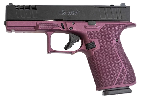 Great Lakes Firearms GL19CHY Striker  9mm 15+1 4" Front/Rear Serrations Cerakote Black Cherry                                                                                                           