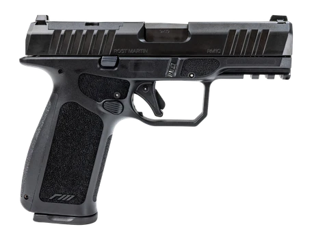 Rost Martin RM1XBH RM1X Compact 9mm Luger 19+1 4" Match Grade Barrel, Black Tenifer Steel Optic Ready/Serrated Slide, Black Polymer Frame w/Picatinny Rail, Interchangeable Backstrap Grip, RMR Footprin