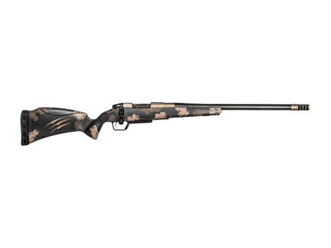 Fierce Firearms RIVSCX65PRC20BDS Carbon Rival XP 2.0 6.5 PRC 20" Smoked Bronze Cerakote Spiral Fluted Stainless Steel Barrel & Drilled & Tapped Receiver, Desert Shadow Camo Adj Comb Carbon Fiber Stock