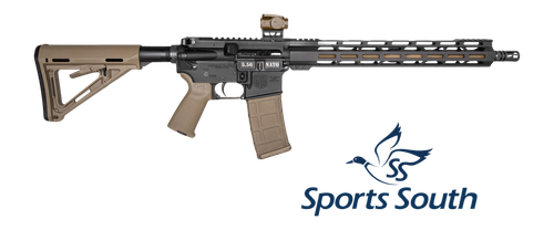 Diamondback DB175AK223 DB15  Sports South Exclusive 5.56 NATO 30+1 16" Flat Dark Earth Cerakote Threaded Barrel, Black Cerakote Aluminum Receiver w/Picatinny Rail, M-LOK Handguard, Magpul MOE Flat Dar