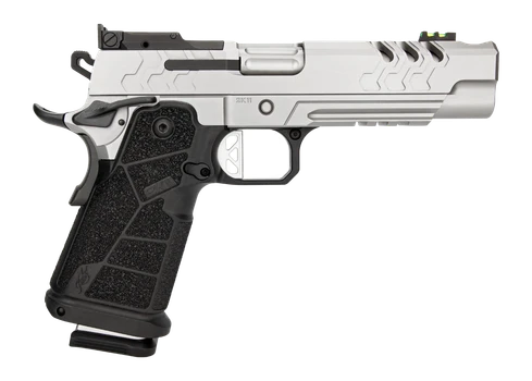 Kimber Mfg, Inc 3500080 2K11  Full Size 9mm Luger 20+1 5" Matte Stainless Steel Compensated Barrel & Lightening Cut/Optic Ready/Serrated Slide, Matte Stainless Steel Frame w/Beavertail & Picatinny Rai