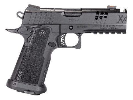 Girsan 395065 Witness2311 CMXX 9mm Luger 17+1 4.25" Black Ported w/Integral Compensator Bull Barrel, Black Steel Lightening Cut/Optic Ready/Serrated Slide, Black Polymer Frame w/Beavertail & Picatinny