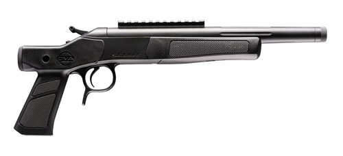 CVA CP804 Scout XP 350 Legend 1rd 11.50" Matte Stainless Steel Fluted Threaded Barrel, Picatinny Rail, Graphite Black XP Pistol Grip                                                                    