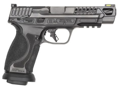 Smith & Wesson 14071 M&P M2.0 Competitor HD 9mm Luger 10+1 5" Overall Black Armornite Stainless Steel Spiral Fluted Barrel, Lightening Cut/Optic Ready/Serrated Slide & Stainless Steel Frame w/Picatinn