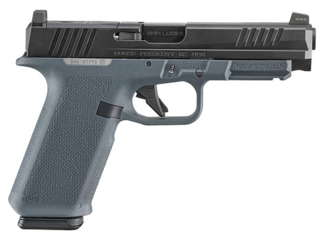 Ruger 19443 RXM 9mm Luger 17+1 4.50" Black FNC Nitride Alloy Steel Barrel & Optic Ready/Serrated Slide, Stealth Gray Polymer Frame w/Accessory Rail, Textured Grip, RMR/RMSc/DeltaPoint Pro Footprint