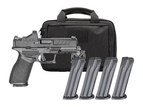 Springfield Armory EC9409BFCCAPAC Echelon 40F.C Gear Pac *CA Compliant 9mm Luger 10+1 4" Black Melonite Barrel, Steel Optic Ready/Serrated Slide, Black Polymer Frame w/Picatinny Rail, Ambidextrous