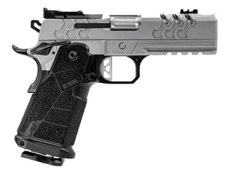 Kimber Mfg, Inc 3500075 2K11 Pro Compact 9mm Luger 19+1 4.25" Matte Stainless Steel Compensated Barrel & Lightening Cut/Optic Ready/Serrated Slide, Matte Stainless Steel Frame w/Beavertail & Picatinny