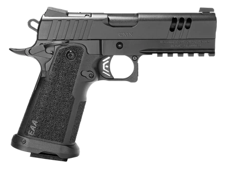 Girsan 395060 Witness2311 CMX 9mm Luger 17+1 4.25" Black Bull Barrel, Black Cerakote Steel Lightening Cut/Optic Ready/Serrated Slide, Black Polymer Frame w/Beavertail & Picatinny Rail, Textured Grip, 