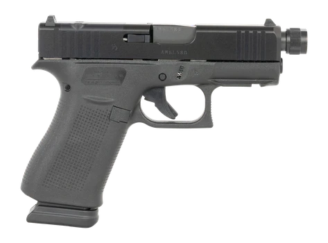 Glock UX4350201FRMOSTB G43X  9mm Luger 10+1 3.41" Black Threaded Barrel, Black Steel Optic Ready/Serrated Slide, Black Polymer Frame w/Accessory Rail, Ambidextrous                                     