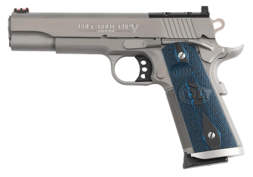 Colt Mfg O5072XEOR Gold Cup Trophy Full Size 9mm Luger 10+1 5" Stainless National Match Barrel, Stainless Steel Optic Ready/Serrated Slide & Frame w/Beavertail, Ambidextrous                           