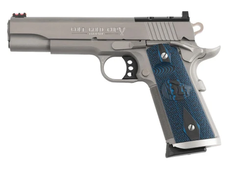 Colt Mfg O5072XEOR Gold Cup Trophy Full Size 9mm Luger 10+1 5" Stainless National Match Barrel, Stainless Steel Optic Ready/Serrated Slide & Frame w/Beavertail, Ambidextrous