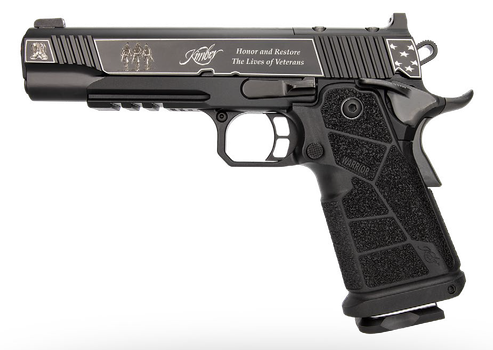 Kimber Mfg, Inc 3700895 DS Warrior Boot Campaign 9mm Luger 20+1 5" Matte Stainless Deep Crown Barrel, KimPro Black Engraved/Optic Cut/Serrated Slide, Black Stainless Steel Frame w/Beavertail & Picatin